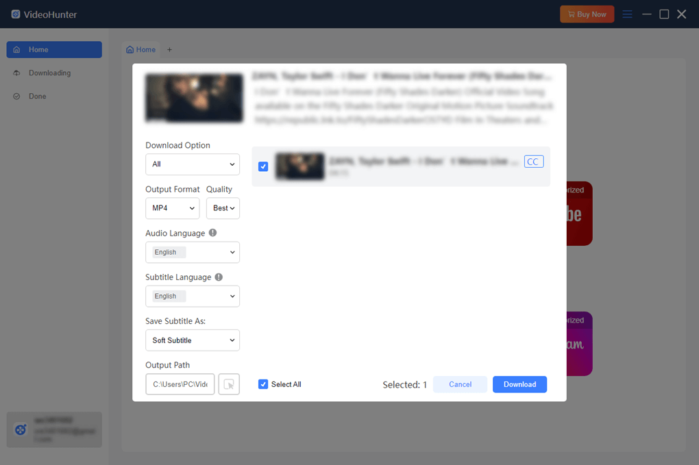 Customize Output Settings for Videos