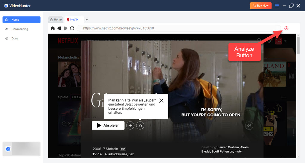 Select and Parse Netflix Video