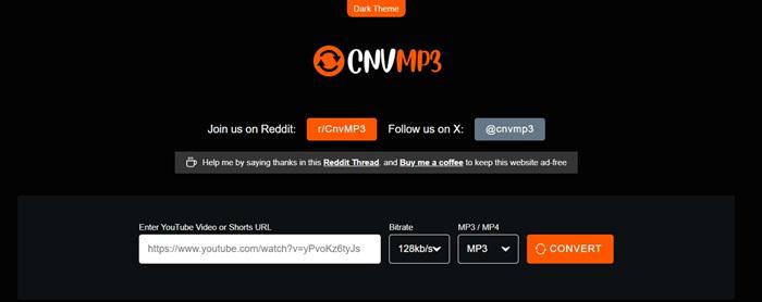 CNVMP3 Download YouTube Videos for Free Online