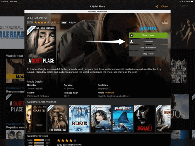 Download Amazon Prime Videos on Tablets