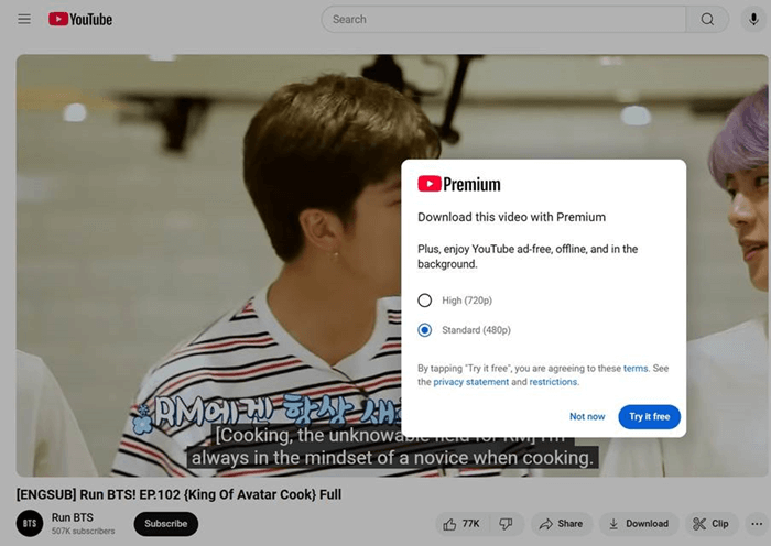 Download Run BTS from YouTube