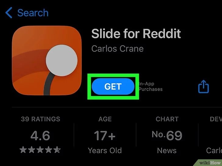 Install Slide for Reddit on Phones