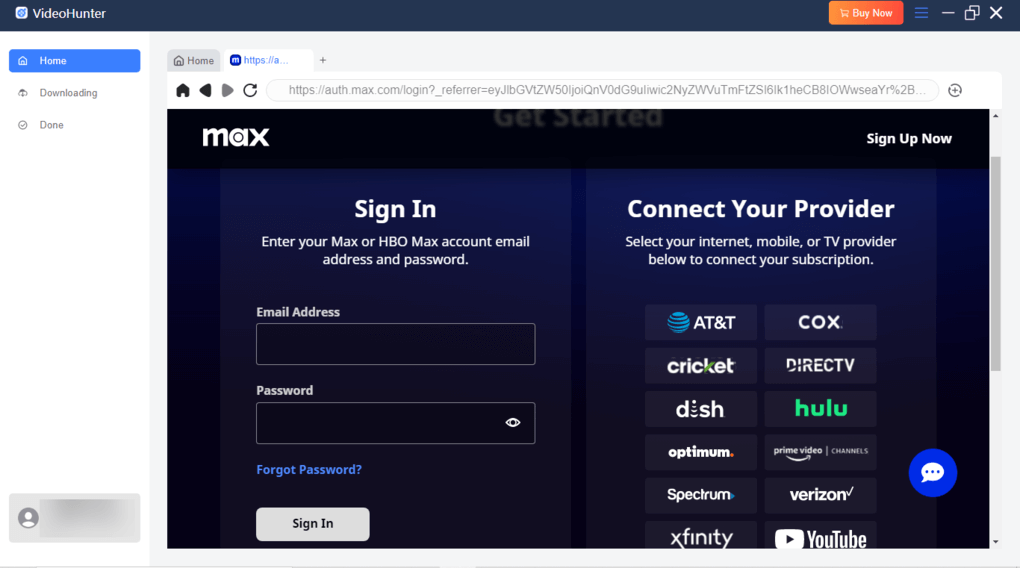 Install and Launch VideoHunter HBO Max Video Downloader