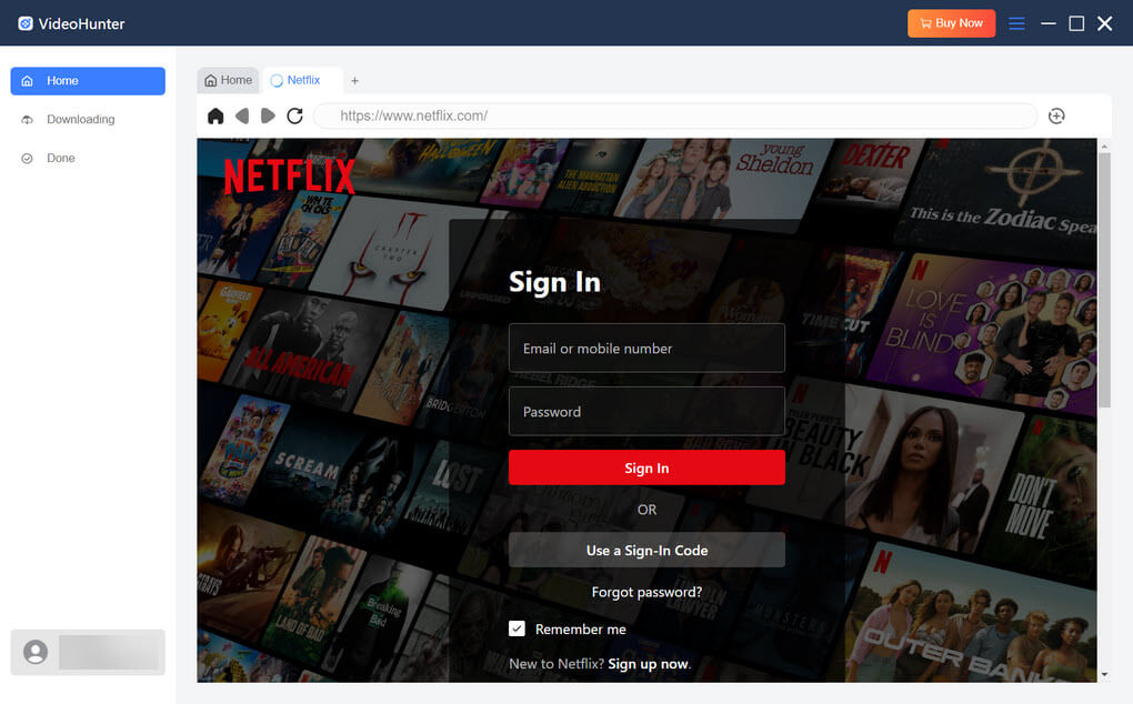 Select Netflix to Download