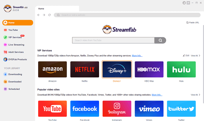 StreamFab Amazon Downloader Interface