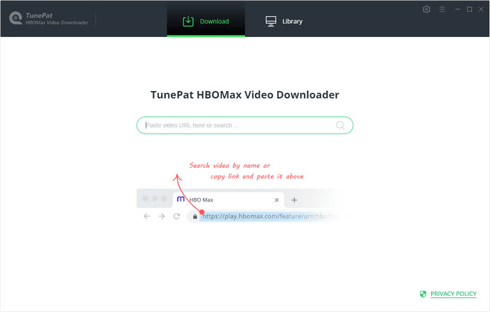 TunePat HBO Max Video Downloader Interface