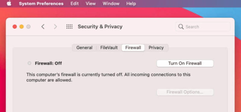 Turn Off The Firewall On Mac