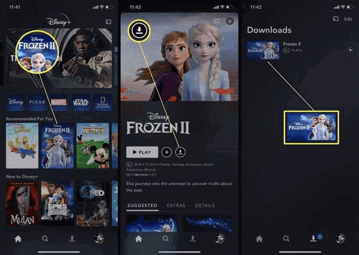 Watch Disney Plus Offline on Official App